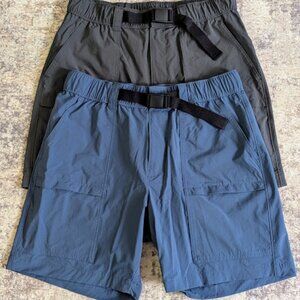 Sonoma Mens Belted Outdoor Cargo Shorts Bundle Lot 2 Pairs Blue Gray Size 33